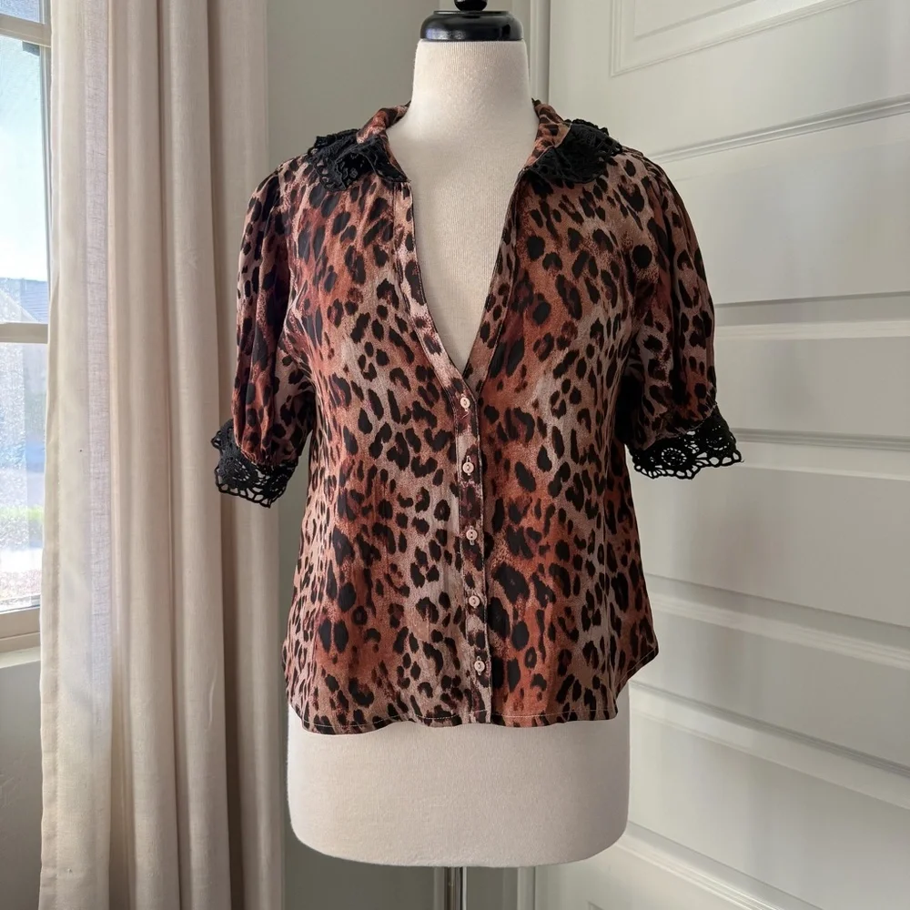 Free People My Love Printed Blouse : Small